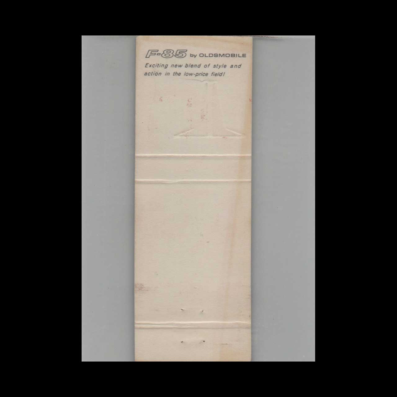 Oldsmobile Dealer Shea Cad Olds Matchbook Cover Williamsport Oldsmobile Dealer Shea Cad Olds Matchbook Cover Williamsport