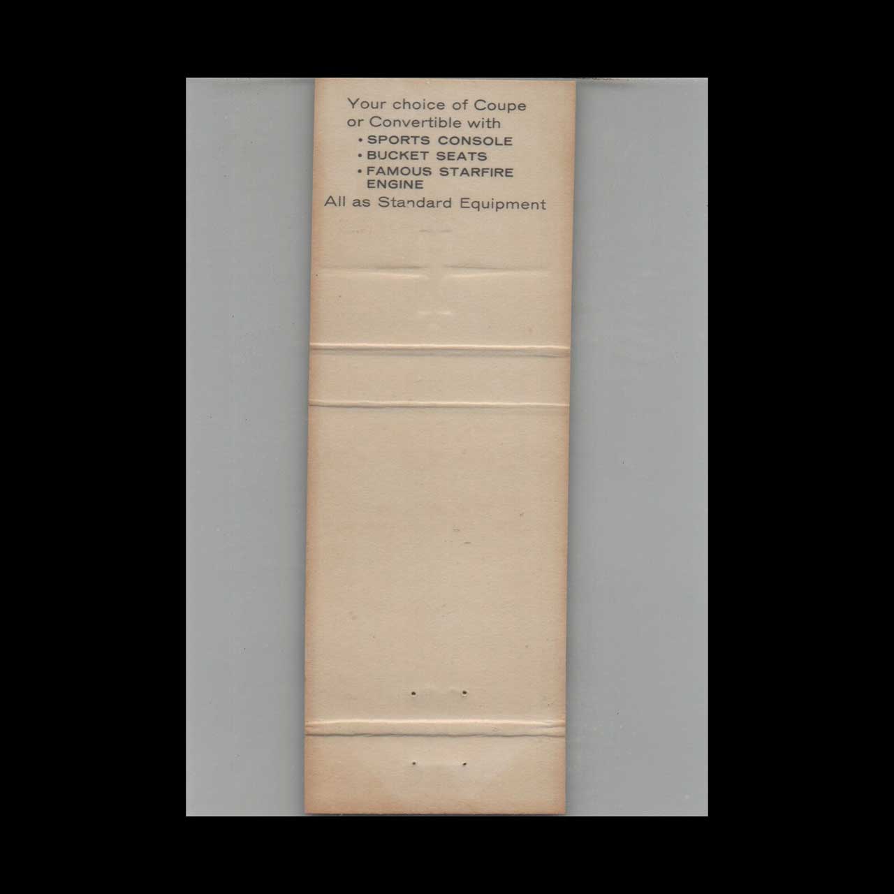 Oldsmobile Dealer Matchbook Cover Watson Chevrolet NE Oldsmobile Dealer Matchbook Cover Watson Chevrolet NE