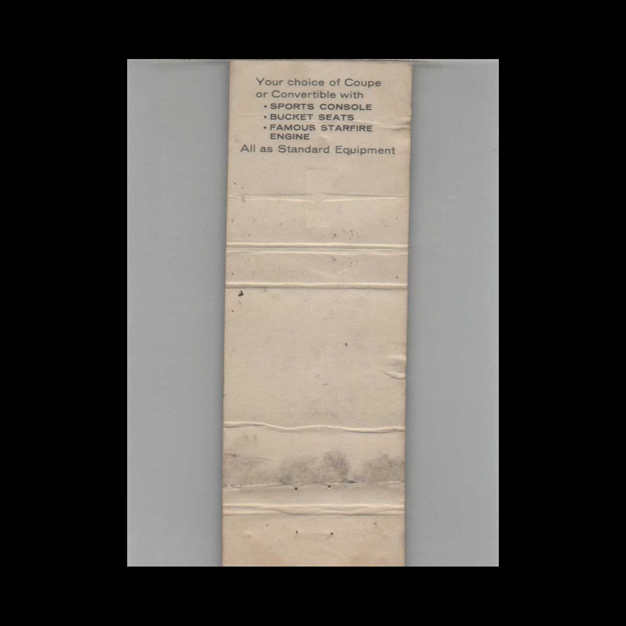 Oldsmobile Dealer Matchbook Cover Pat Tersigni Phillipsburg Oldsmobile Dealer Matchbook Cover Pat Tersigni Phillipsburg