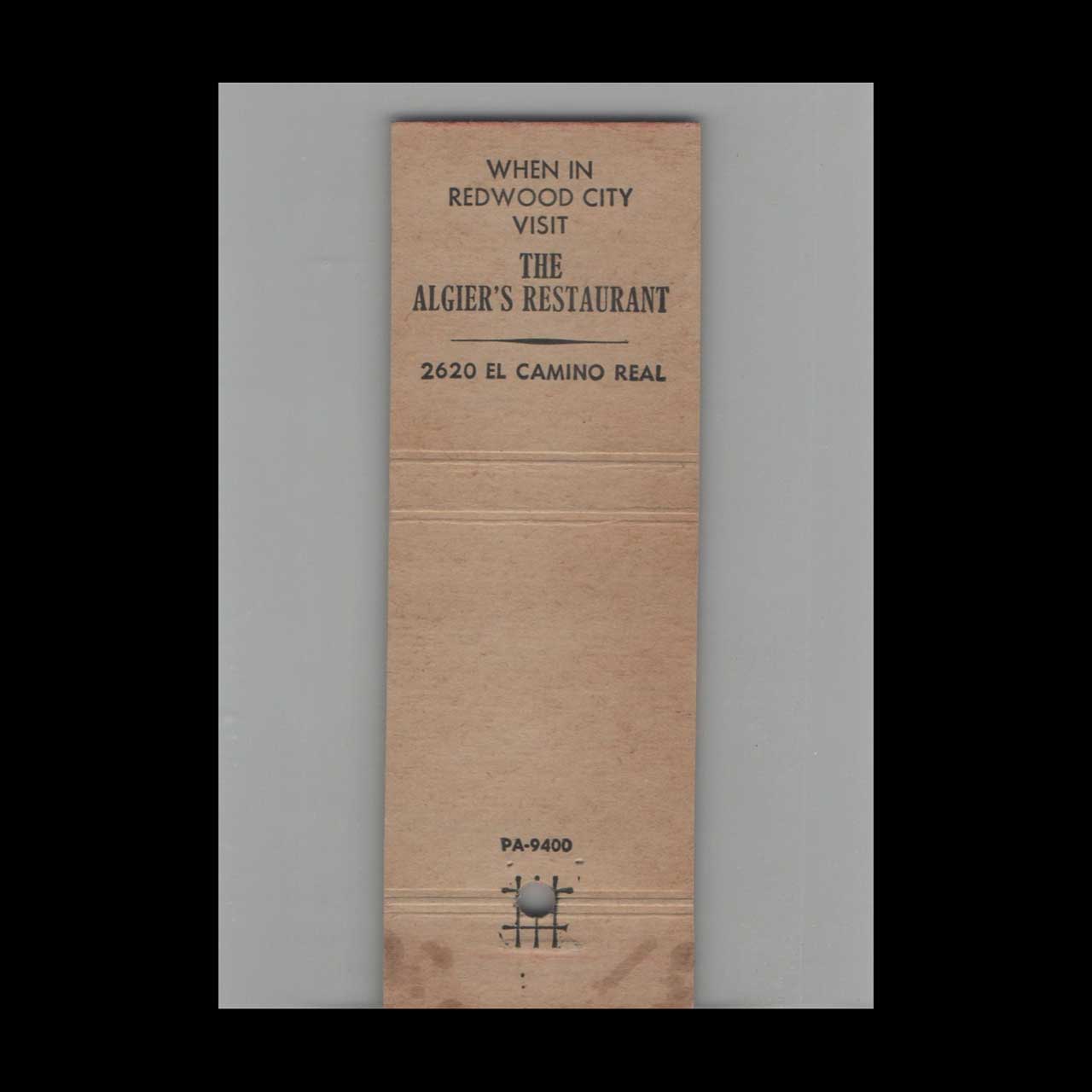 The New Southern Restaurant Matchbook Cover South SF The New Southern Restaurant Matchbook Cover South SF