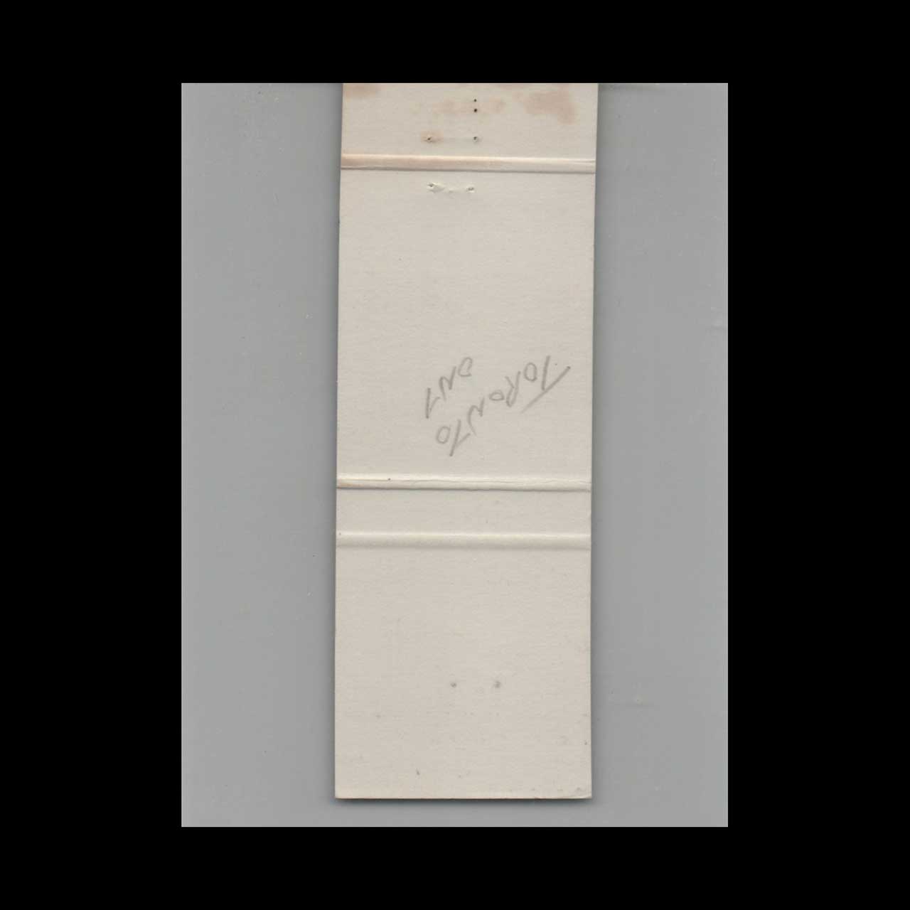 New Varsity Restaurant Toronto Matchbook Cover New Varsity Restaurant Toronto Matchbook Cover