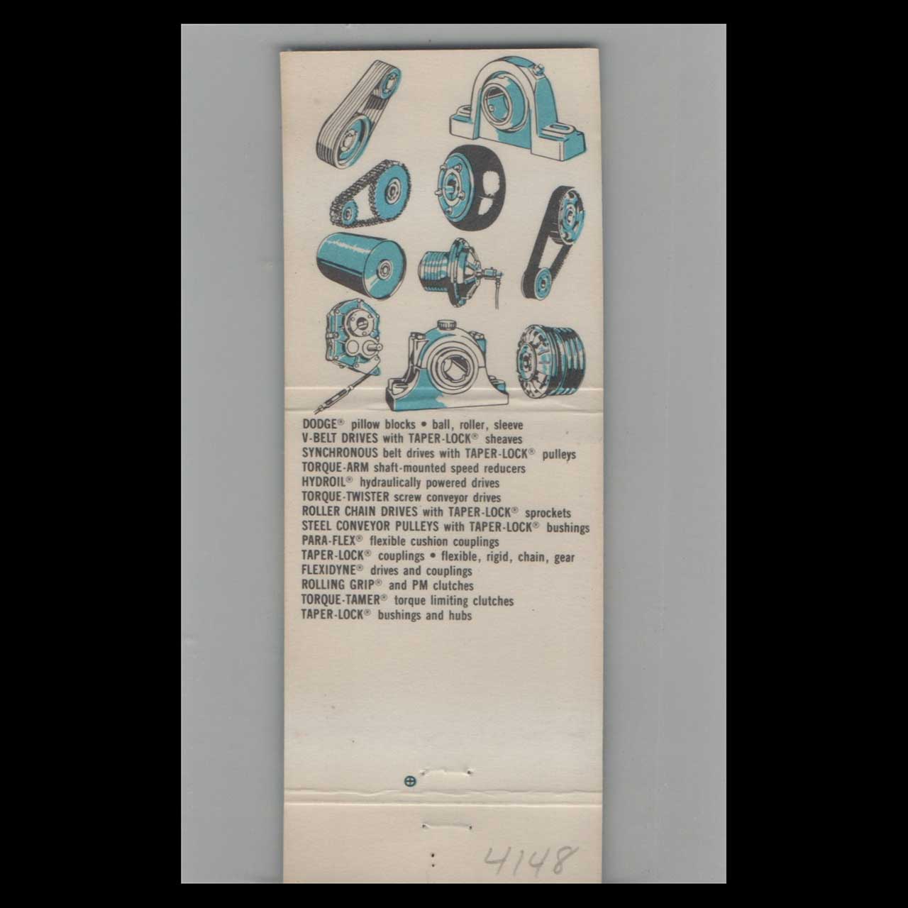 Dodge Transmissions Matchbook Cover Horsford Bros San Francisco Dodge Transmissions Matchbook Cover Horsford Bros San Francisco