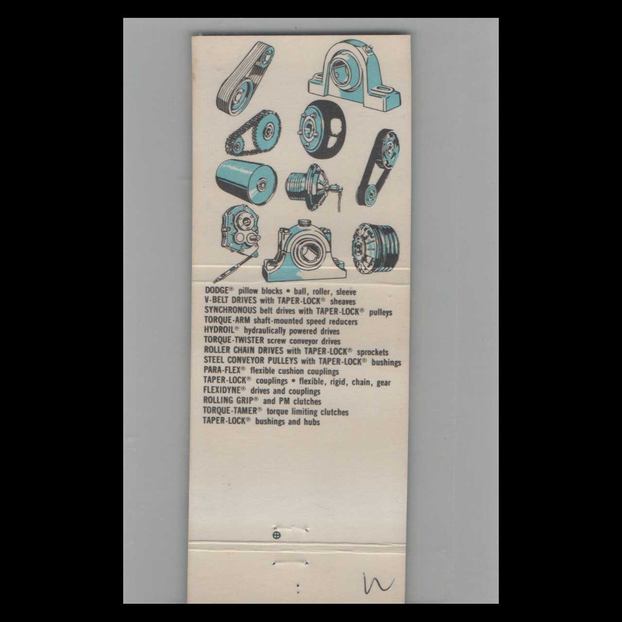 Dodge Transmissions Matchbook Cover Horsford Bros Hayward CA Dodge Transmissions Matchbook Cover Horsford Bros Hayward CA