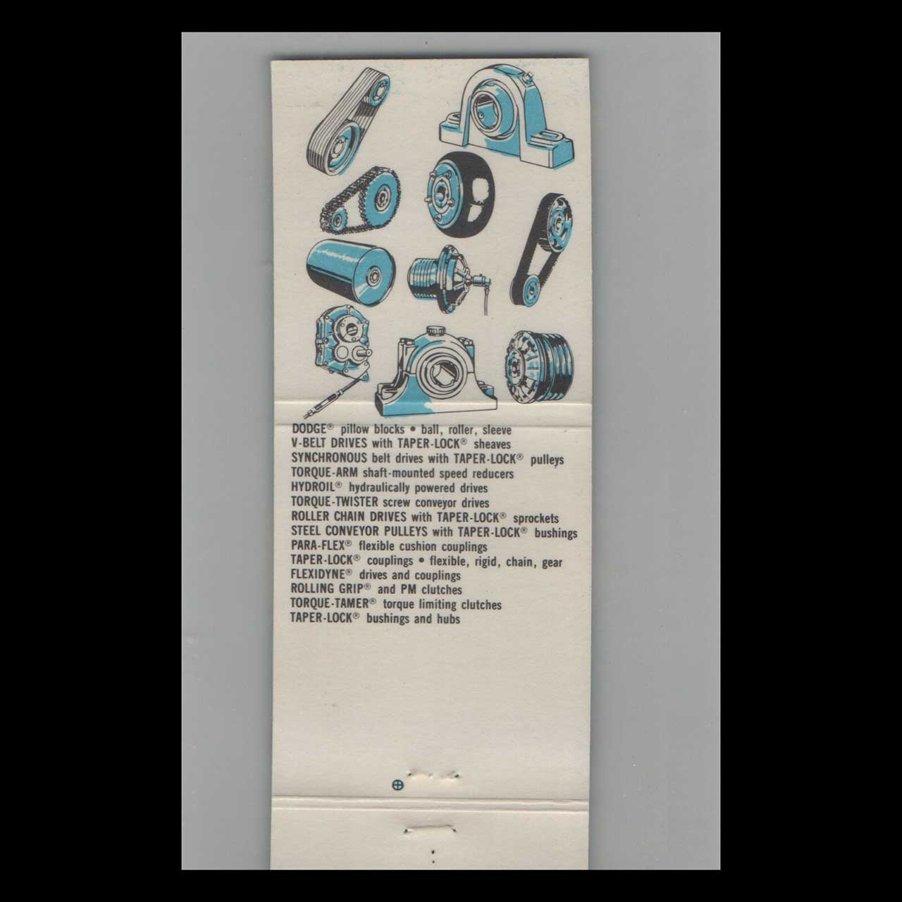 Dodge Transmissions Matchbook Cover Waco TX Dodge Transmissions Matchbook Cover Waco TX