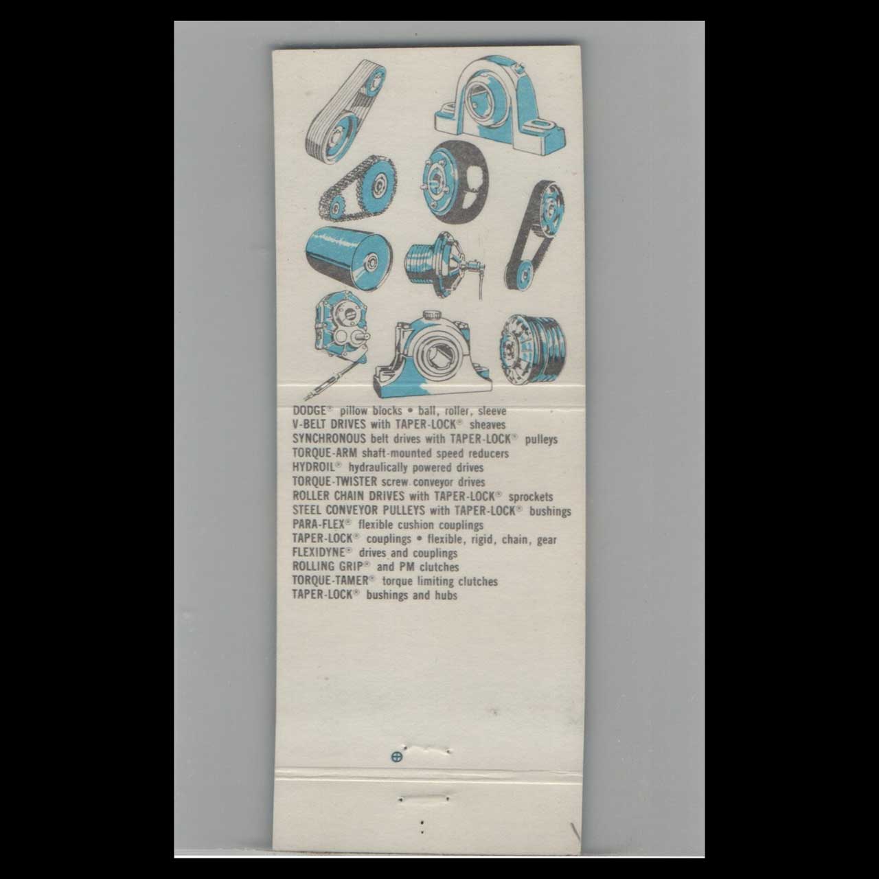 Dodge Transmissions Matchbook Cover Colville WA Dodge Transmissions Matchbook Cover Colville WA