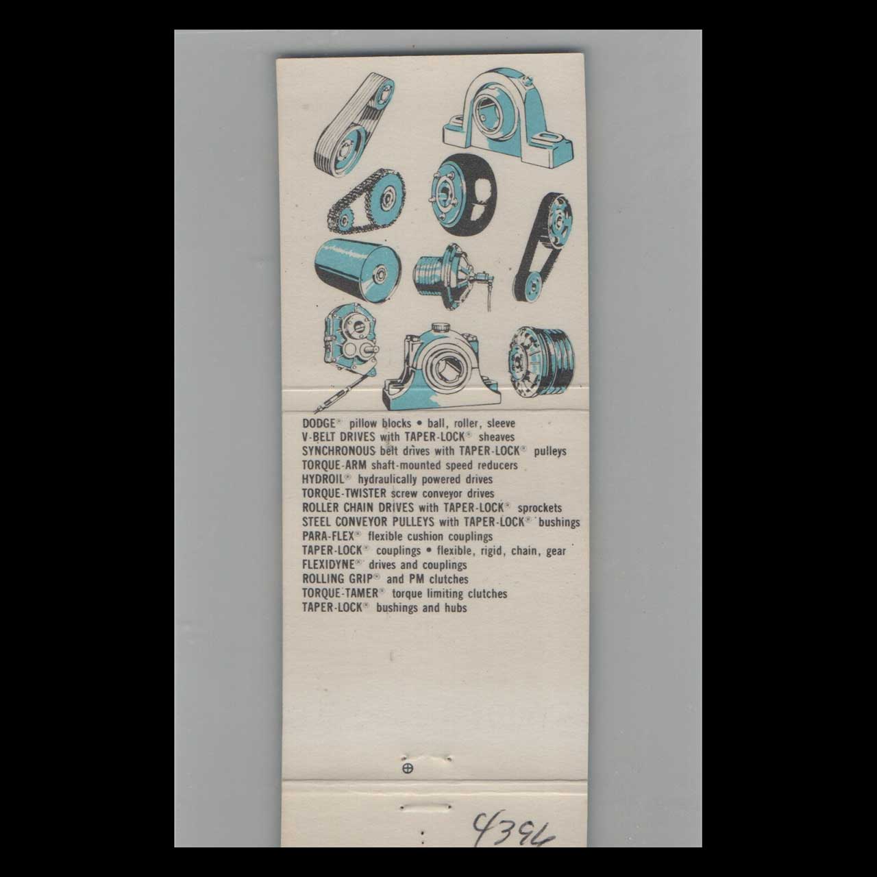 Dodge Transmissions Matchbook Cover Mahoning Valley Akron Dodge Transmissions Matchbook Cover Mahoning Valley Akron