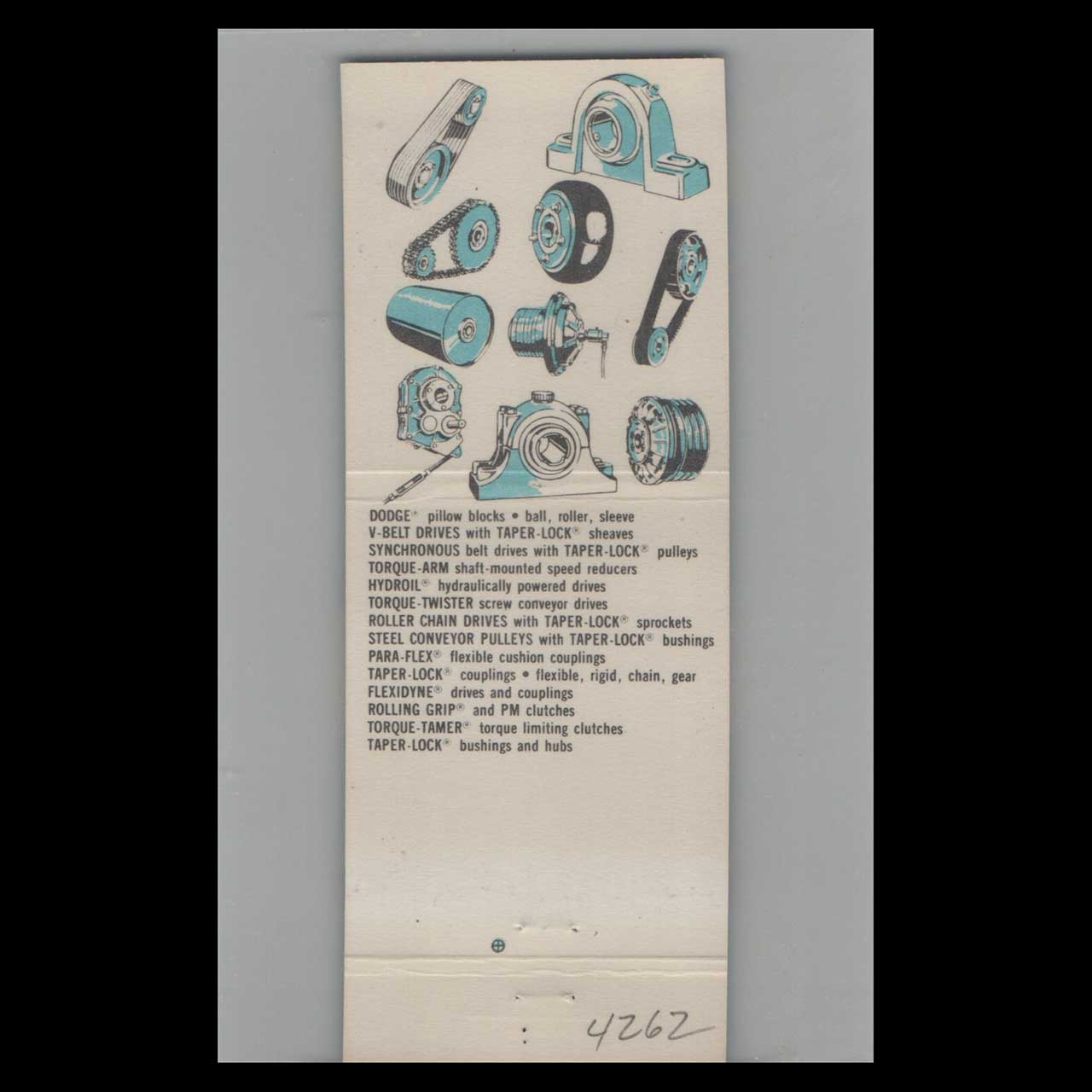 Dodge Transmissions Matchbook Cover Garland TX Dodge Transmissions Matchbook Cover Garland TX