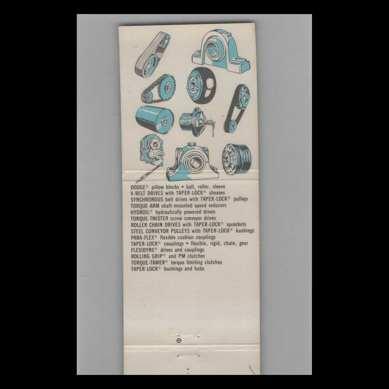 Dodge Transmissions Matchbook Cover Reliance Electric Rosemont Dodge Transmissions Matchbook Cover Reliance Electric Rosemont