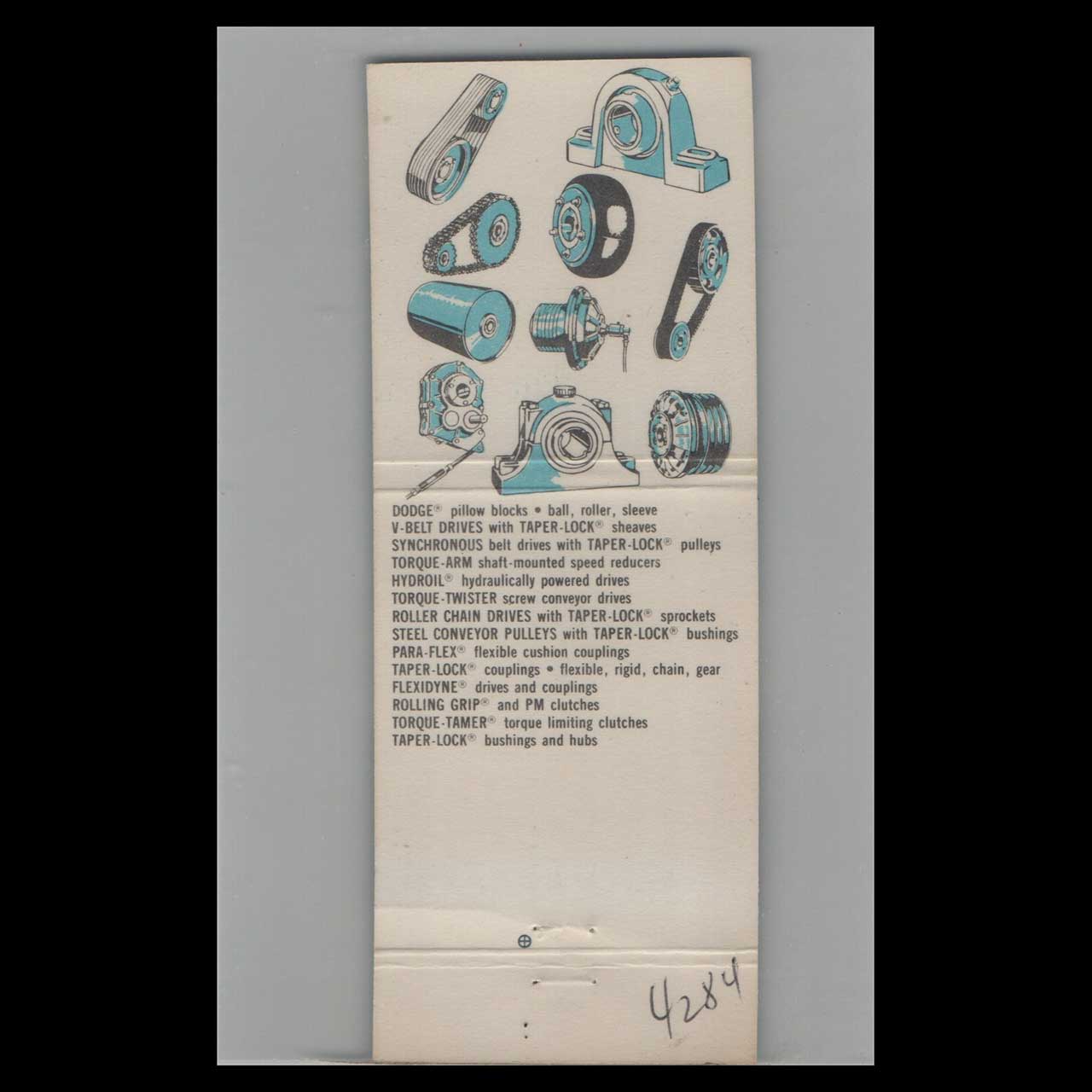 Dodge Transmissions Matchbook Cover Victoria TX Dodge Transmissions Matchbook Cover Victoria TX