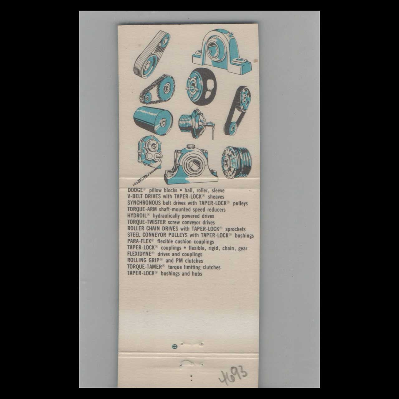 Dodge Transmissions Matchbook Cover Voorhies Supply New Iberia Dodge Transmissions Matchbook Cover Voorhies Supply New Iberia