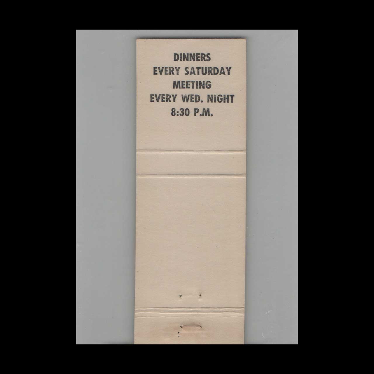 BPOE Elks Lodge #1662 Sitka AK Matchbook Cover BPOE Elks Lodge #1662 Sitka AK Matchbook Cover