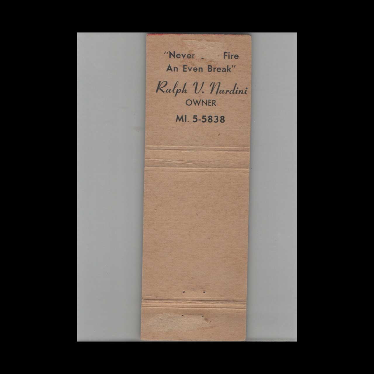 Kidde Fire Extinguishers St Paul MN Matchbook Cover Kidde Fire Extinguishers St Paul MN Matchbook Cover