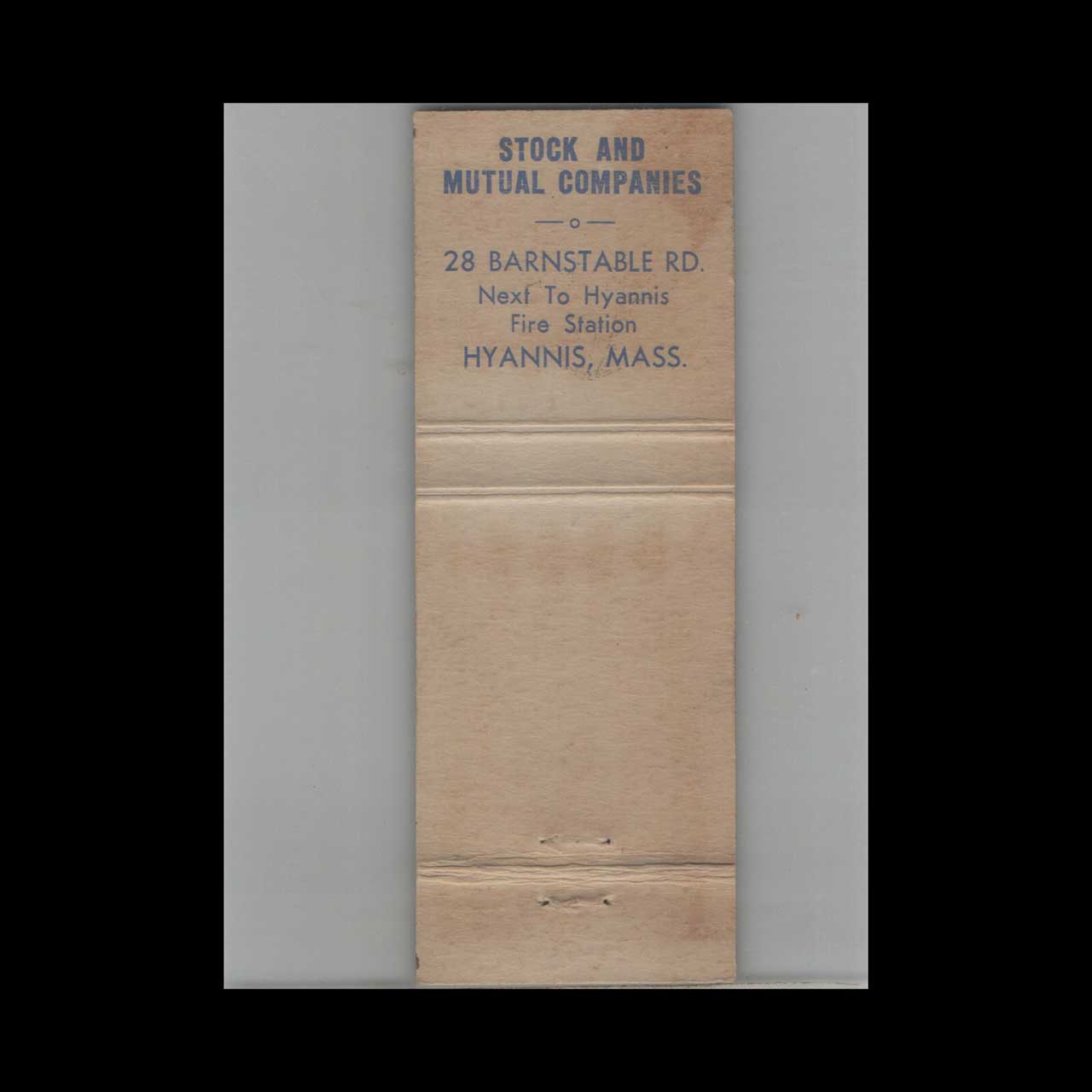 Frank L Horgan & JW Grace Insurance Matchbook Cover Frank L Horgan & JW Grace Insurance Matchbook Cover