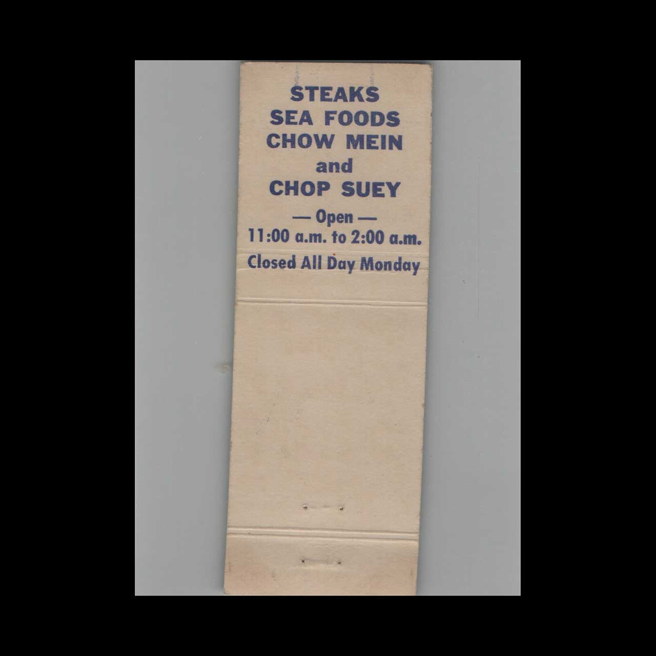 Matchbook Cover Great Lakes Motel Fremont Matchbook Cover Great Lakes Motel Fremont