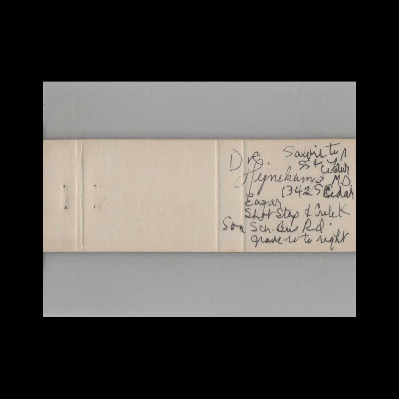 Safire Restaurant & Lounge Matchbook Cover Springerville AZ Safire Restaurant & Lounge Matchbook Cover Springerville AZ