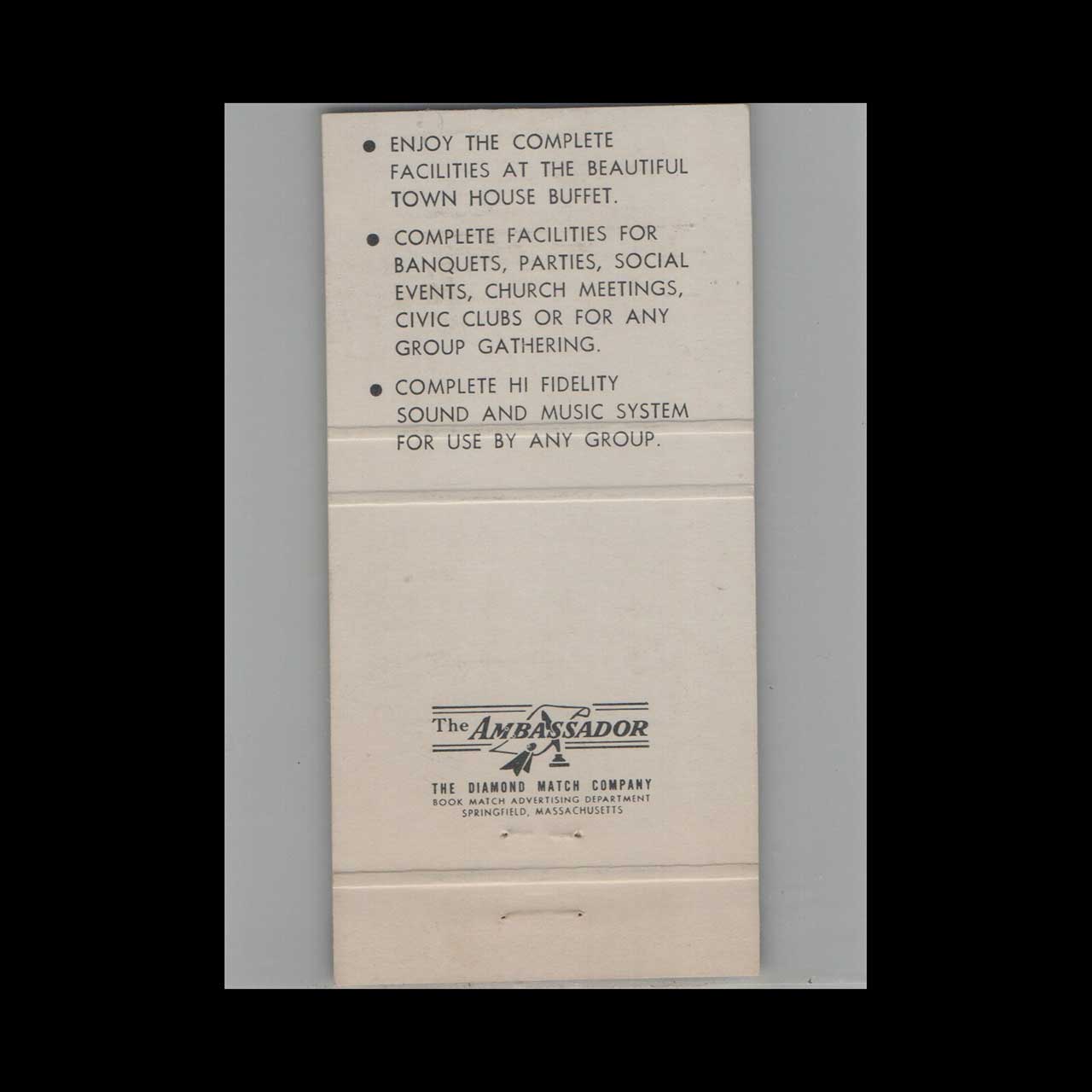 Southland Cafeteria Fort Pierce FL Matchbook Cover Southland Cafeteria Fort Pierce FL Matchbook Cover