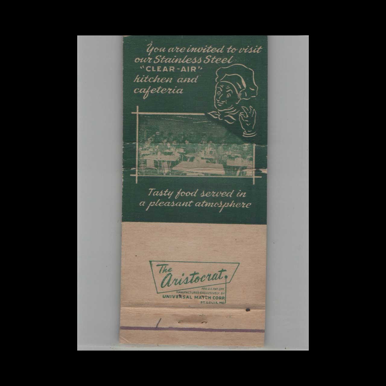Salad Bowl Cafeteria St Louis MO Matchbook Cover Salad Bowl Cafeteria St Louis MO Matchbook Cover