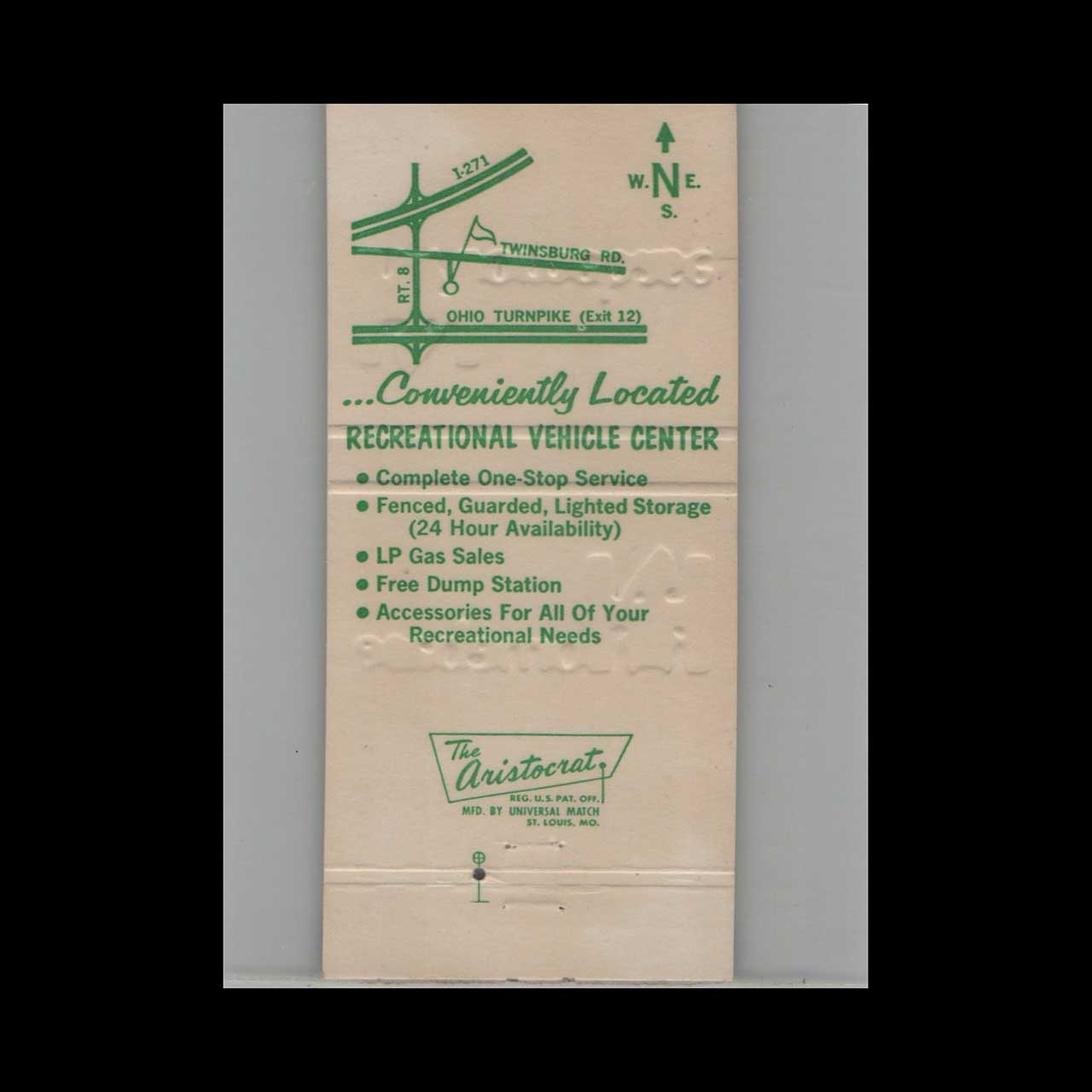 Homebase Camping Supplies Matchbook Cover Northfield OH Homebase Camping Supplies Matchbook Cover Northfield OH