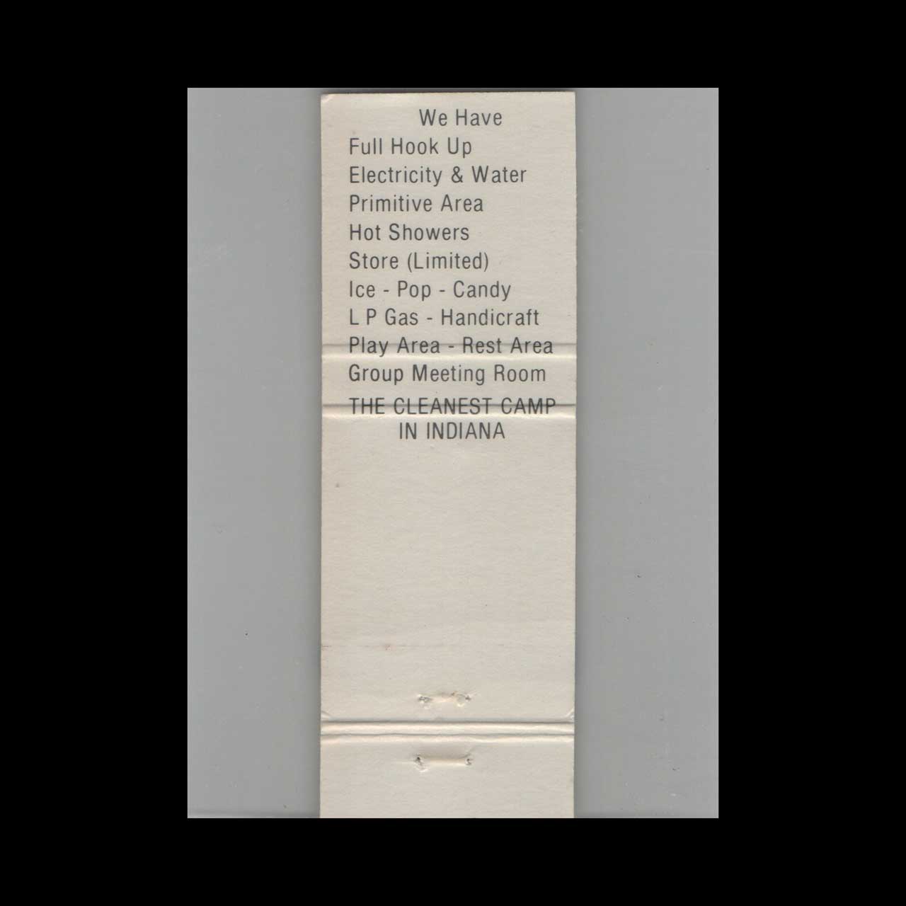 Camp Nothingmuchere Matchbook Cover Westfield IN Camp Nothingmuchere Matchbook Cover Westfield IN