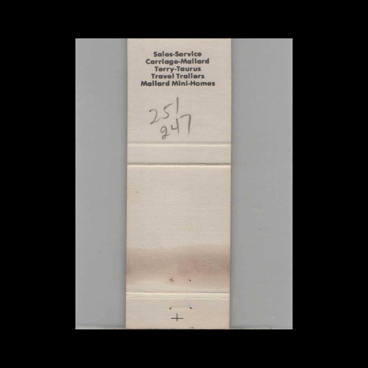 Hillside Haven Campground Matchbook Cover Wilmington OH Hillside Haven Campground Matchbook Cover Wilmington OH