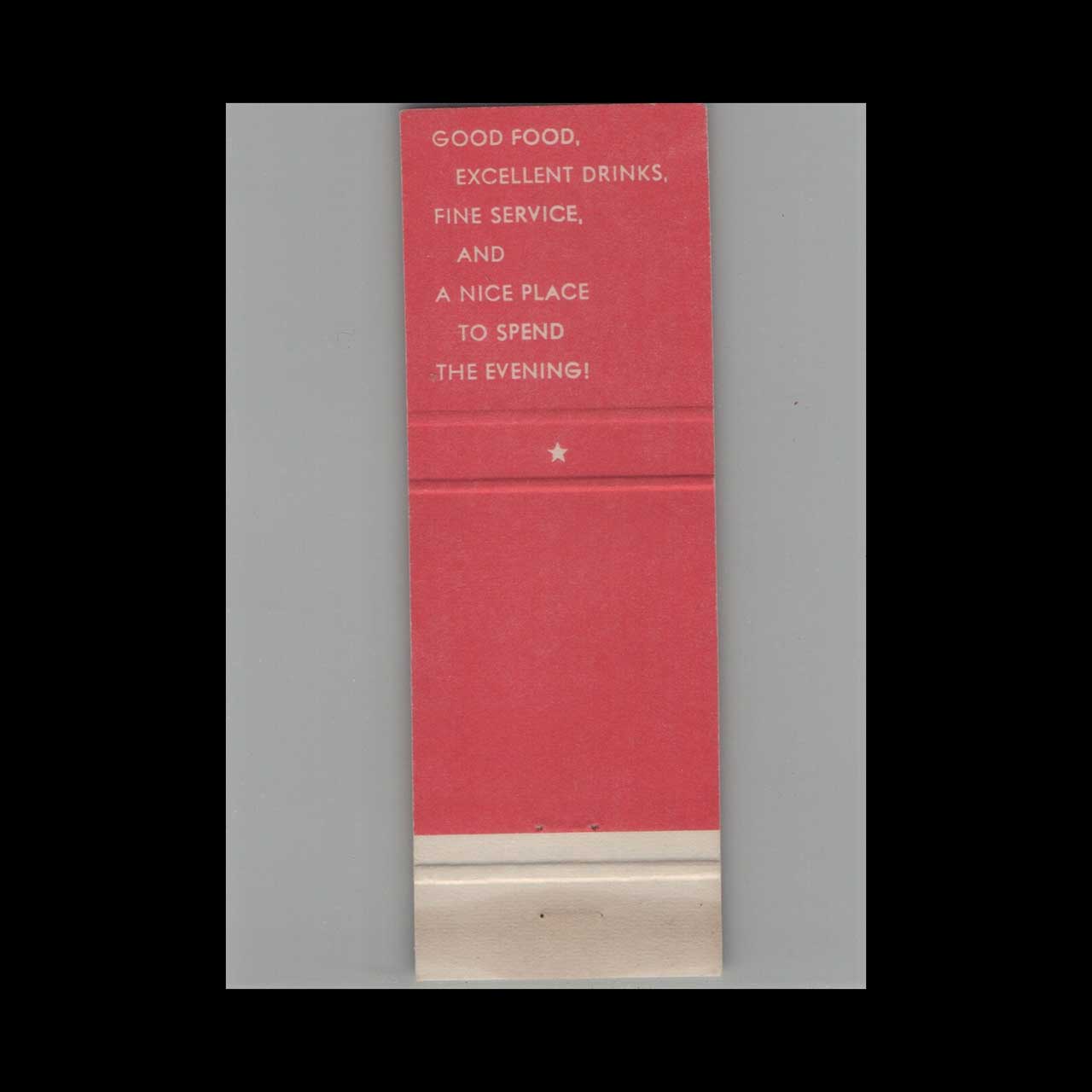 Alfonsos Restaurant Burlington VT Matchbook Cover Alfonsos Restaurant Burlington VT Matchbook Cover