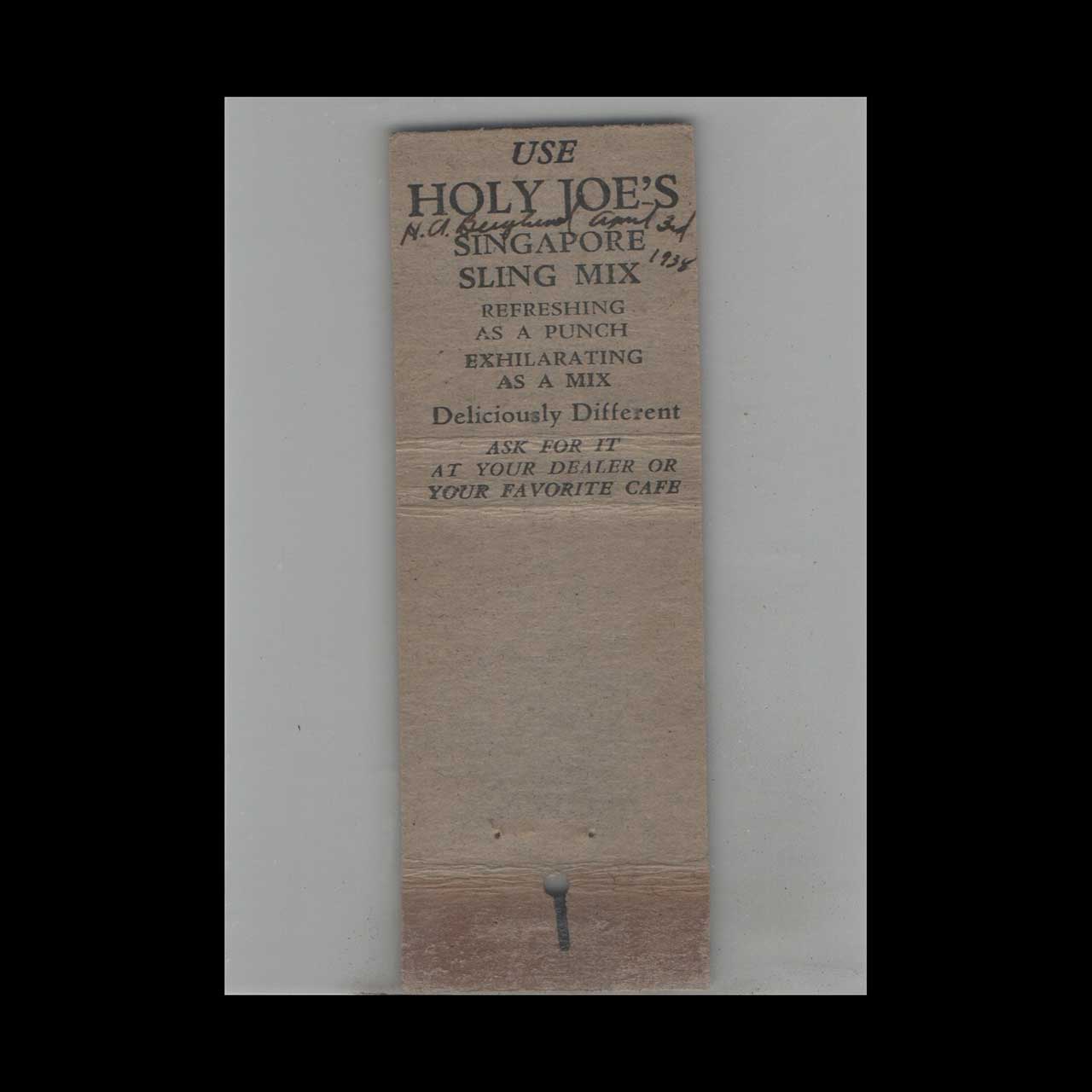 Whale Brand Ginger Ale Matchbook Cover Sleizers Minneapolis Whale Brand Ginger Ale Matchbook Cover Sleizers Minneapolis