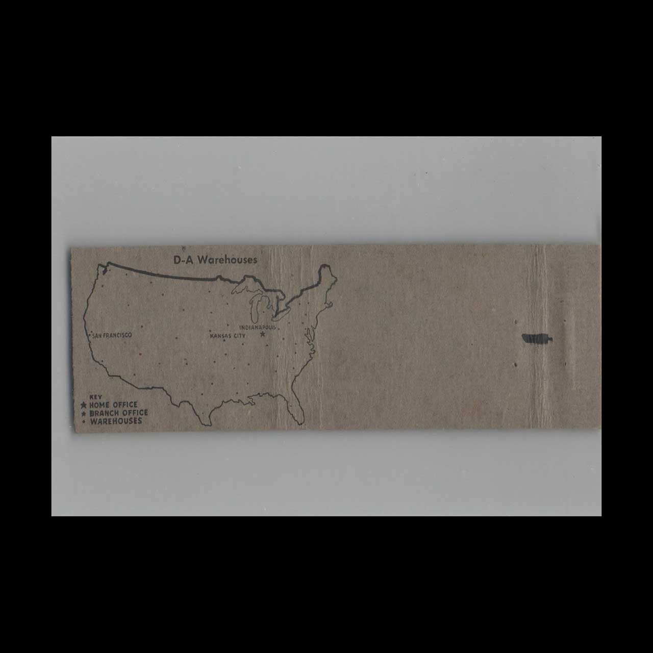 CH Jones Riverside CA FDA Lubricant Matchbook Cover CH Jones Riverside CA FDA Lubricant Matchbook Cover