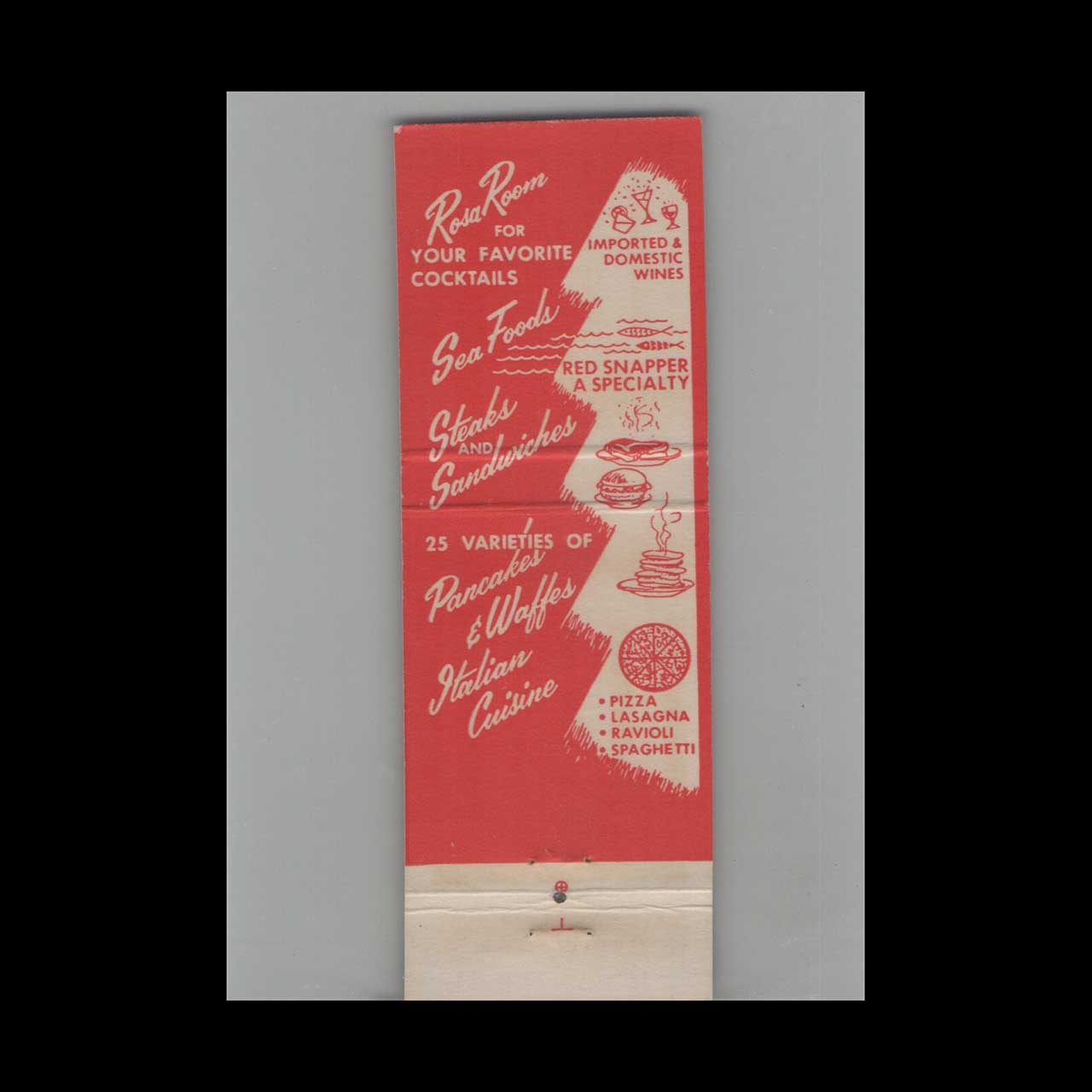 Americano Pancake Inn Matchbook Cover Niceville FL Americano Pancake Inn Matchbook Cover Niceville FL
