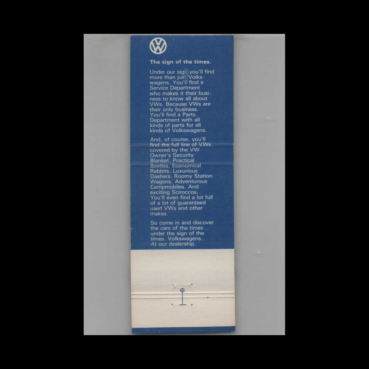 Gene Langan Volkswagen Glastonbury CT Matchbook Cover Gene Langan Volkswagen Glastonbury CT Matchbook Cover