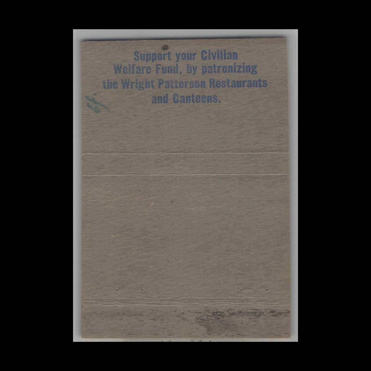 United States Air Force Air Materiel Command Matchbook Cover United States Air Force Air Materiel Command Matchbook Cover