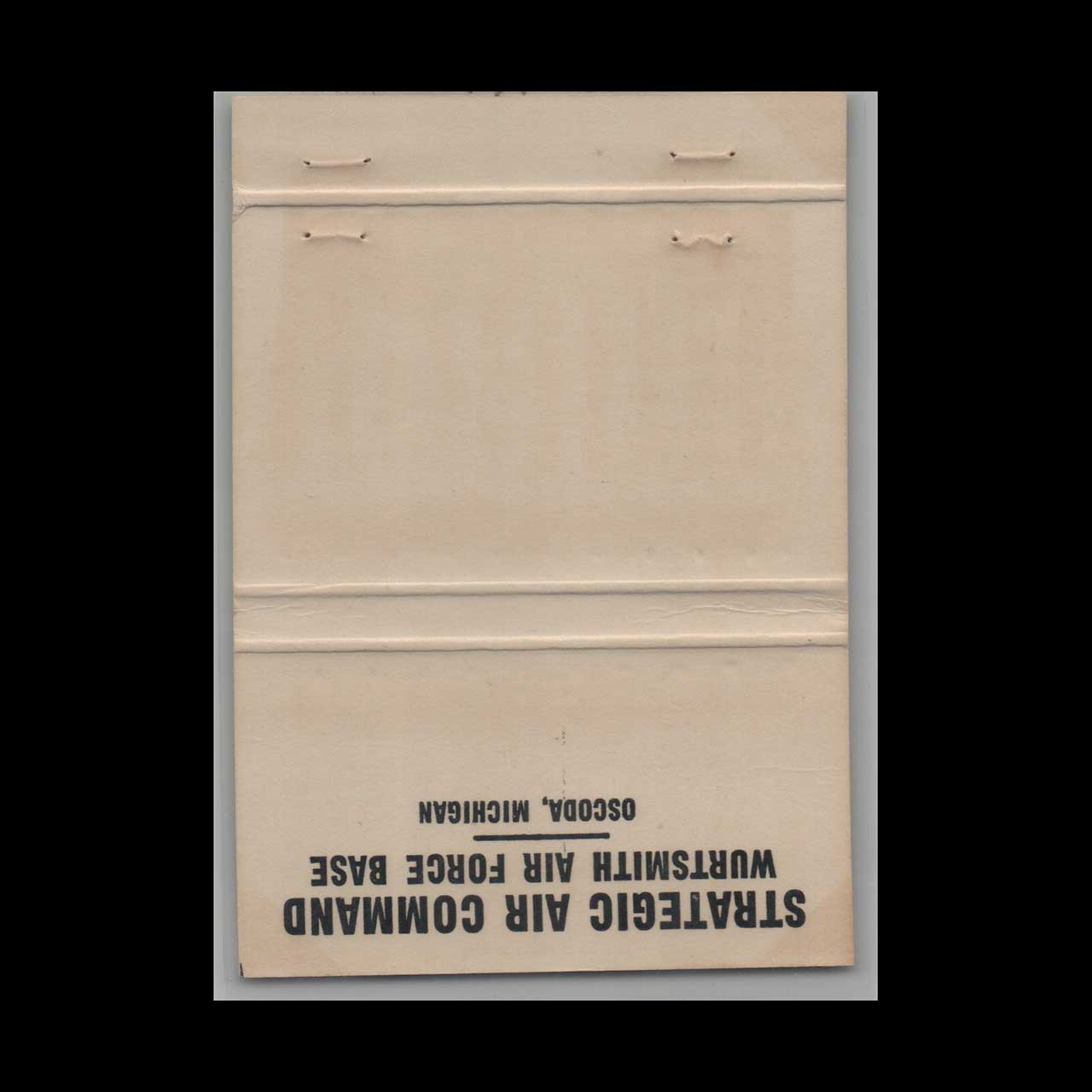 Strategic Air Command Matchbook Cover Peace Is Our Profession Strategic Air Command Matchbook Cover Peace Is Our Profession