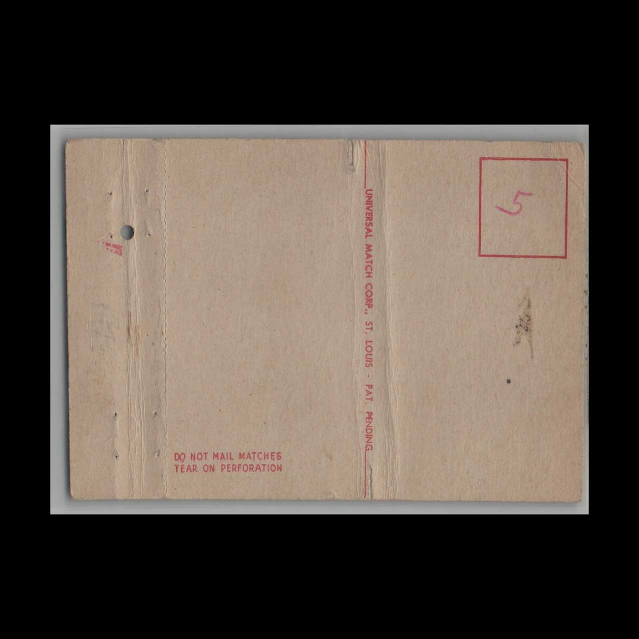 Army Air Forces Basic Flying School Matchbook Cover Army Air Forces Basic Flying School Matchbook Cover