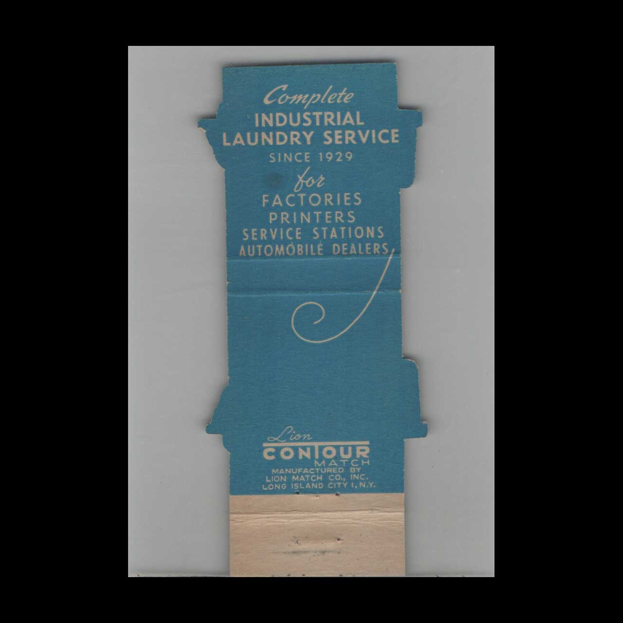Coyne Industrial Laundry Matchbook Cover Since 1929 Coyne Industrial Laundry Matchbook Cover Since 1929