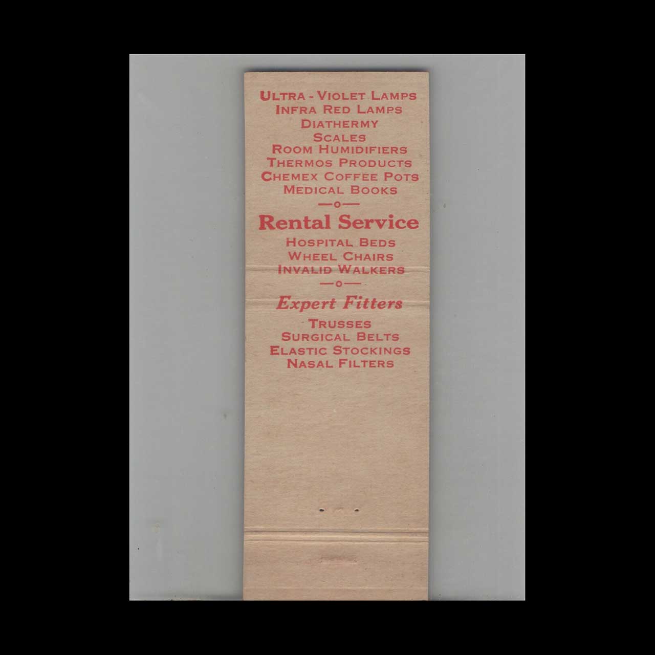 Matchbook Cover Beuchlers Columbia Medical Bldg Annex DC Matchbook Cover Beuchlers Columbia Medical Bldg Annex DC