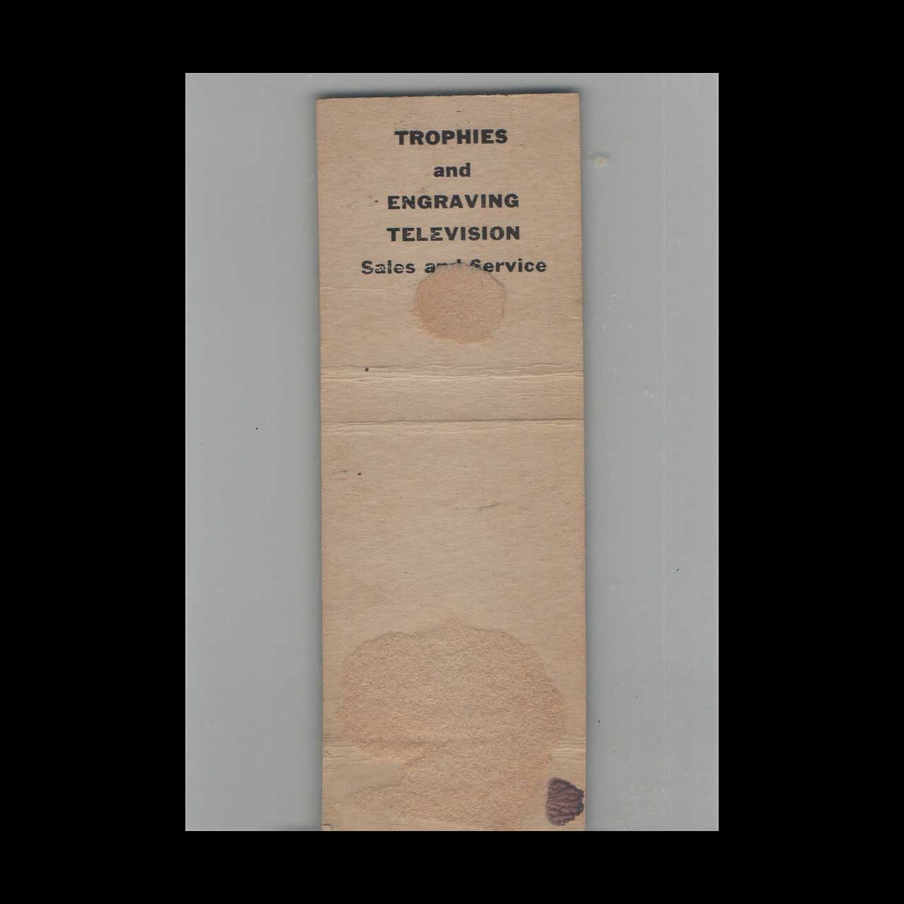 Matchbook Cover Bell Jewelry and Appliance Cleveland OH Matchbook Cover Bell Jewelry and Appliance Cleveland OH