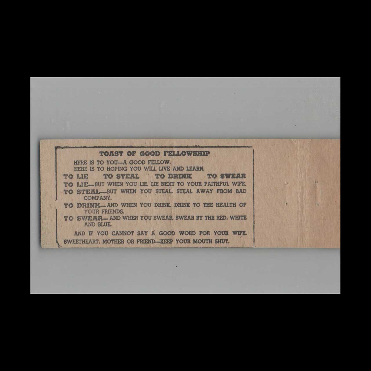 Matchbook Cover Gardens Tavern Umatilla OR Matchbook Cover Gardens Tavern Umatilla OR