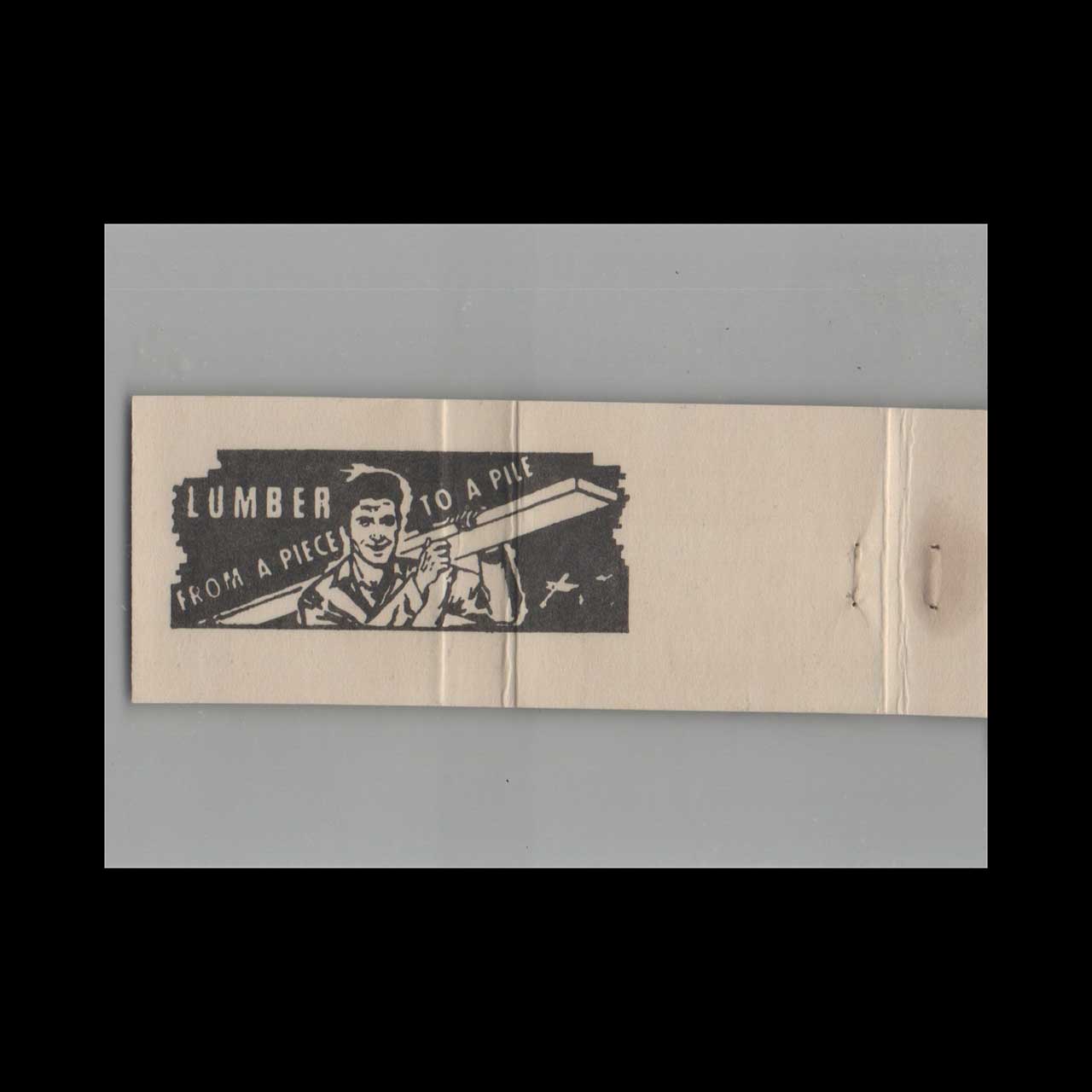 Matchbook Cover Churubusco Woodworking Co Matchbook Cover Churubusco Woodworking Co