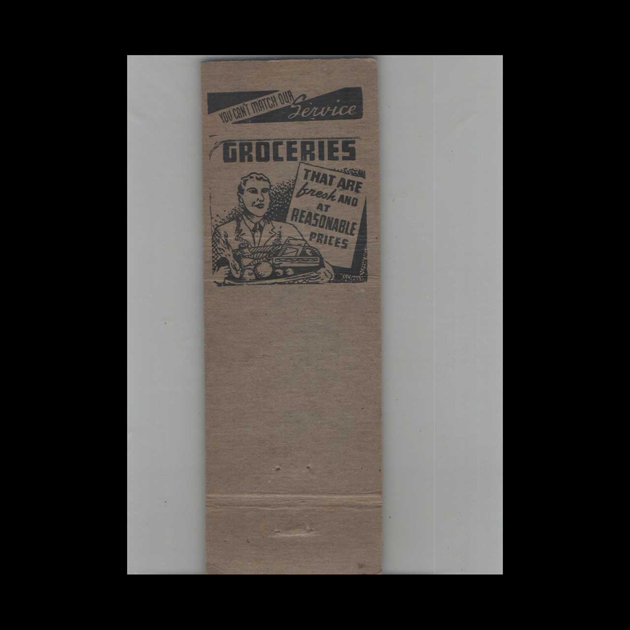 Matchbook Cover Klines Food Market Pleasureville Matchbook Cover Klines Food Market Pleasureville