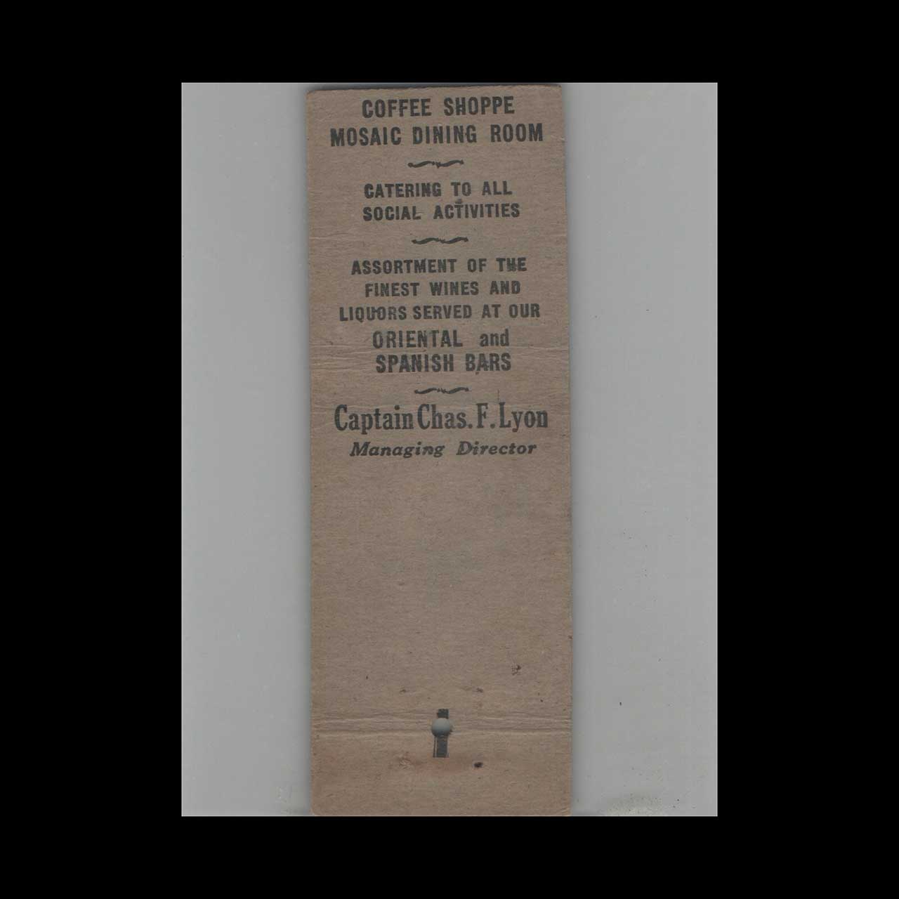 Matchbook Cover Hotel Douglas Newark NJ #2 Matchbook Cover Hotel Douglas Newark NJ #2