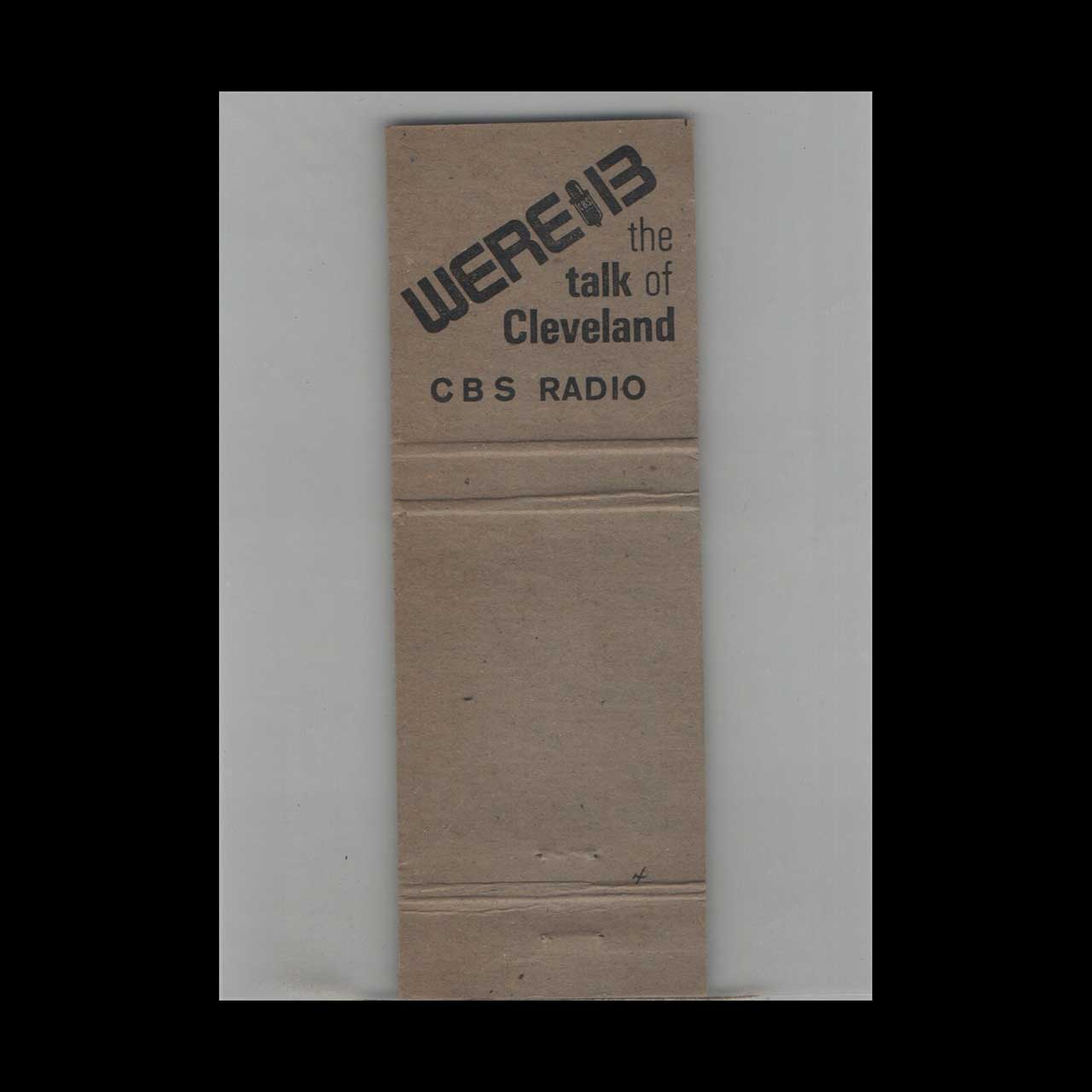 WERE Radio 13 Matchbook Cover PURE Gasoline Ad WERE Radio 13 Matchbook Cover PURE Gasoline Ad