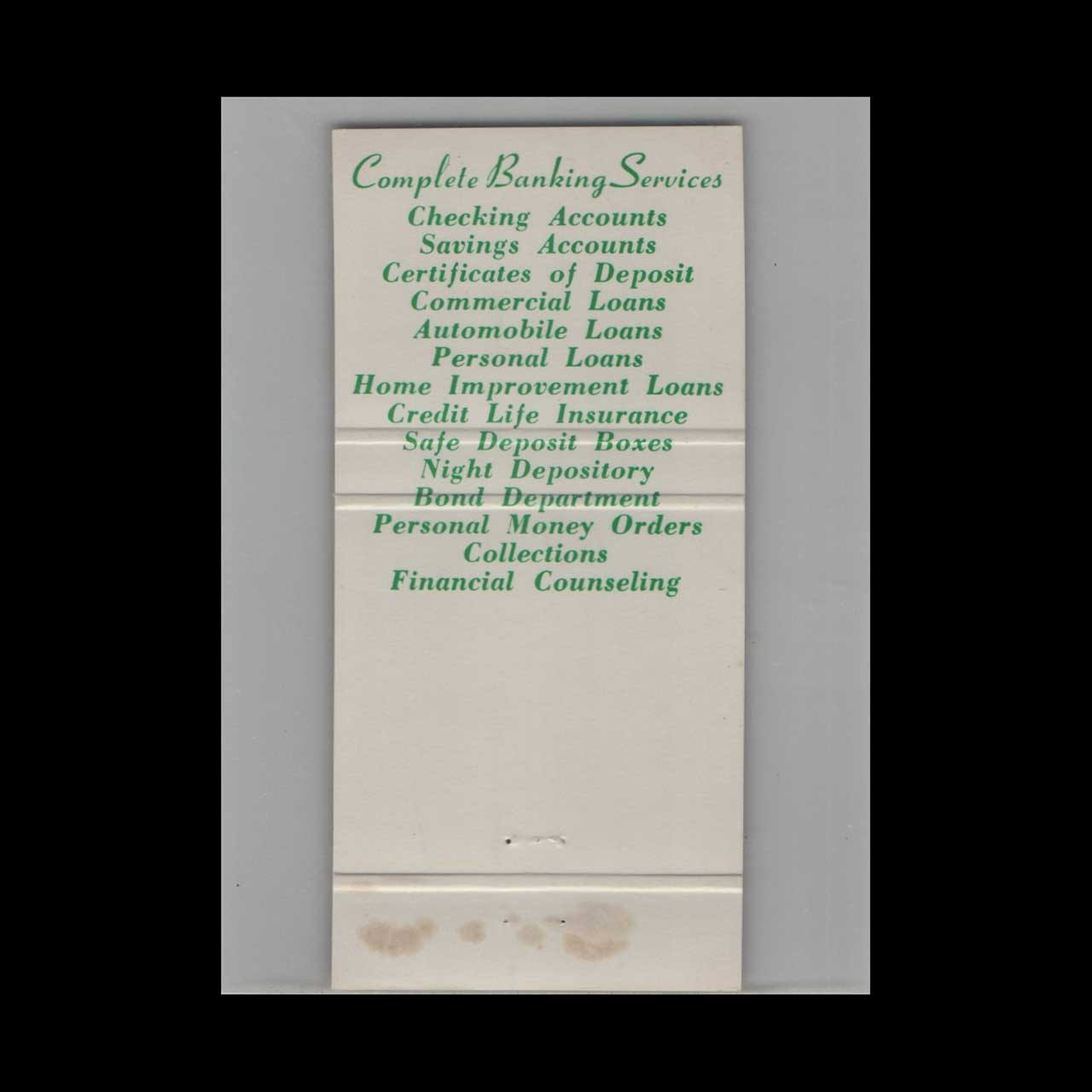 Matchbook Cover Deerfield Beach State Bank Deerfield Beach FL Matchbook Cover Deerfield Beach State Bank Deerfield Beach FL