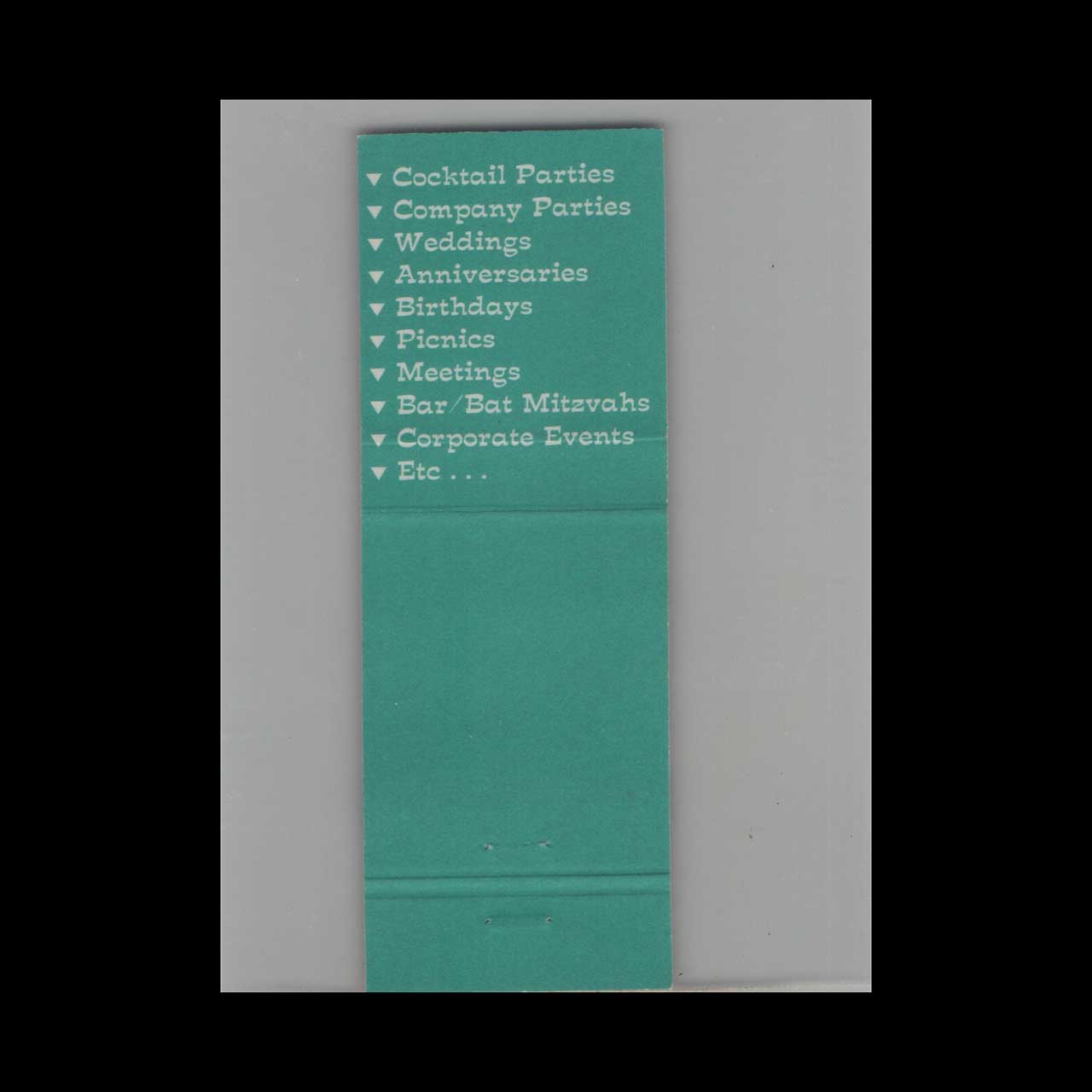 Ellies 50s Diner Matchbook Cover Delray Beach FL Ellies 50s Diner Matchbook Cover Delray Beach FL