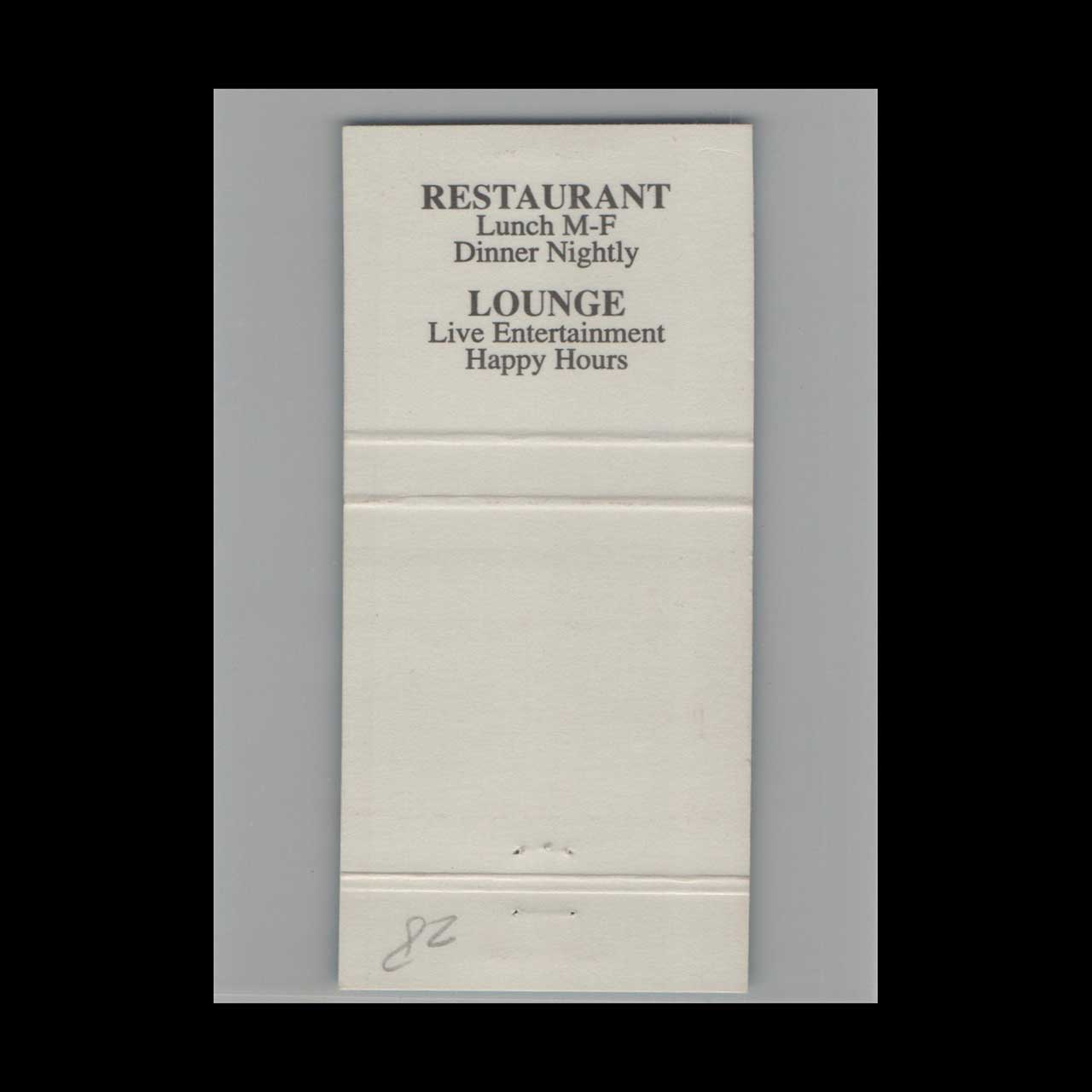 SeaWitch Fish Market Naples FL Matchbook Cover SeaWitch Fish Market Naples FL Matchbook Cover