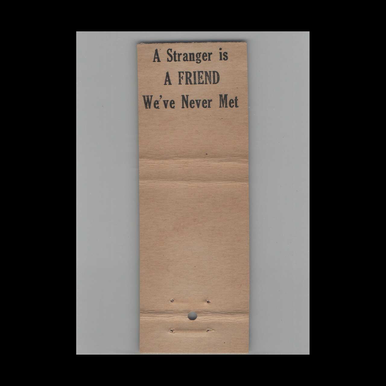 Full Length Matchbook Cover The New Wonder Bar Casper WY Full Length Matchbook Cover The New Wonder Bar Casper WY