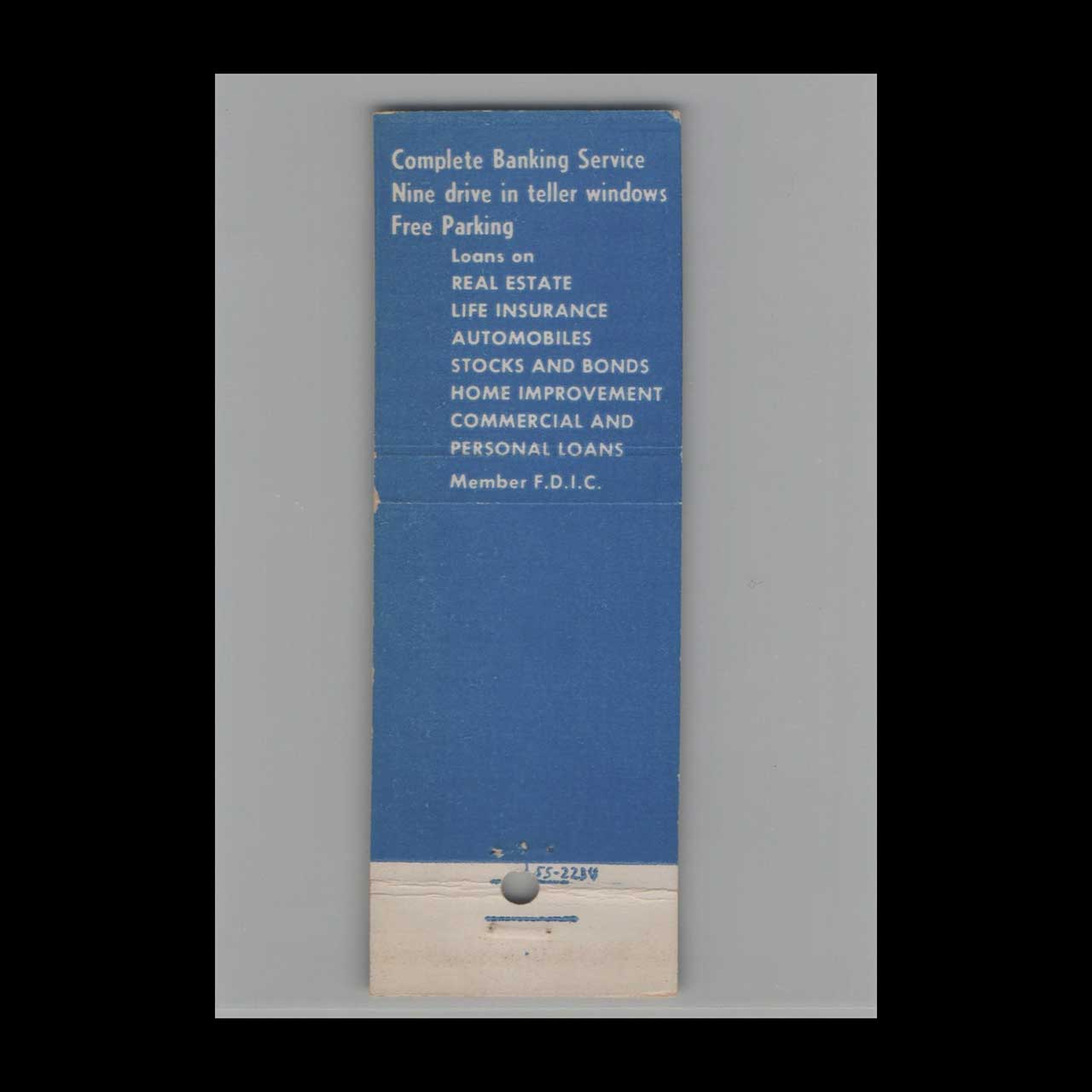 Matchbook Cover First National Bank Fort Lauderdale FL #1 Matchbook Cover First National Bank Fort Lauderdale FL #1