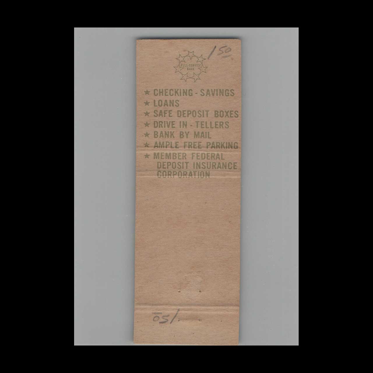 Matchbook Cover Liberty National Bank Fort Lauderdale FL Matchbook Cover Liberty National Bank Fort Lauderdale FL