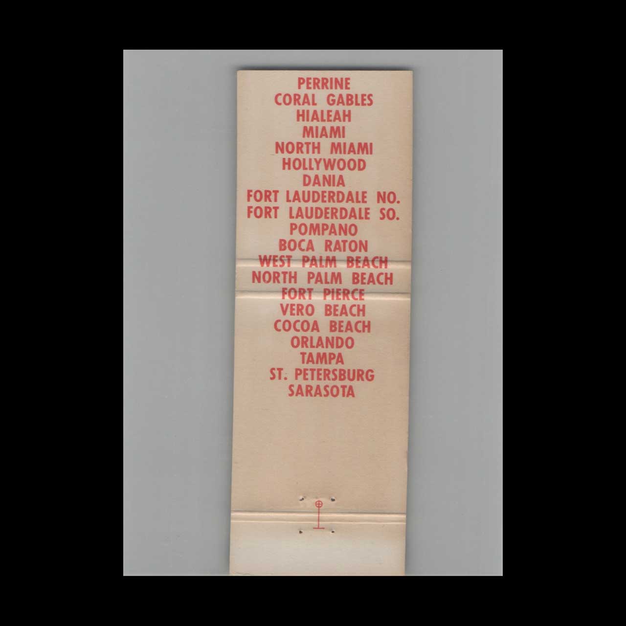 New England Oyster House Matchbook Cover Ft Lauderdale New England Oyster House Matchbook Cover Ft Lauderdale