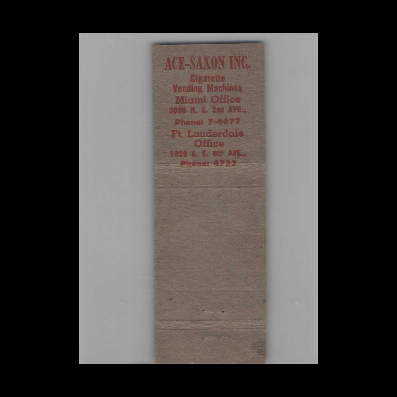 WGBS AM 710 CBS Radio Ft Lauderdale Matchbook Cover WGBS AM 710 CBS Radio Ft Lauderdale Matchbook Cover