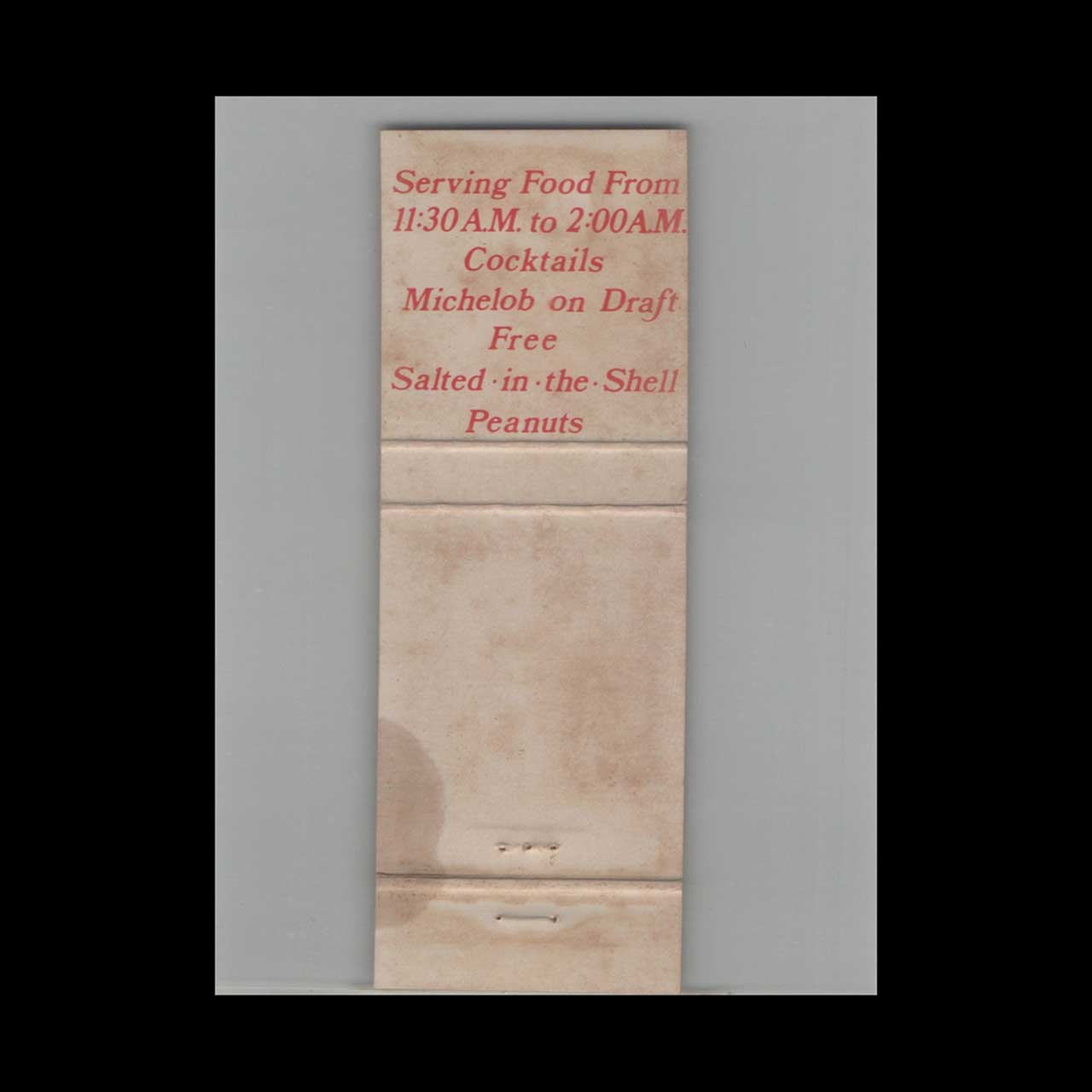 Matchbook Cover The Stained Glass Pub Ft Lauderdale FL Matchbook Cover The Stained Glass Pub Ft Lauderdale FL