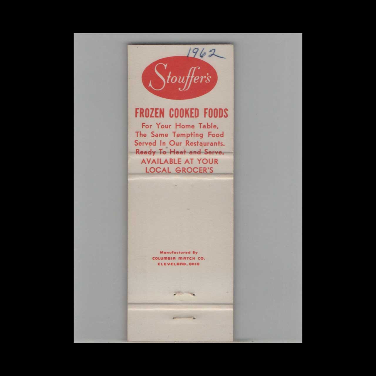 Stouffers Restaurant Ft Lauderdale Matchbook Cover Stouffers Restaurant Ft Lauderdale Matchbook Cover